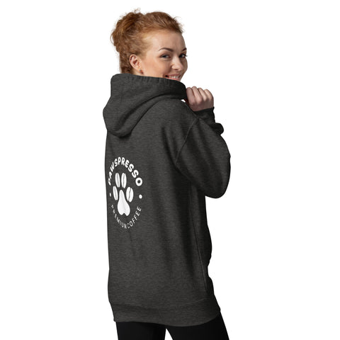 Sudadera con capucha unisex Pawspresso (edición limitada)