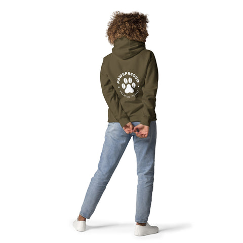 Sudadera con capucha unisex Pawspresso (edición limitada)